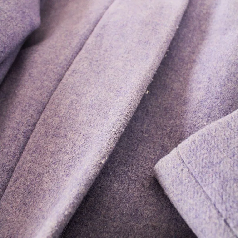 J. Crew Factory Cocoon Lavender Pea Coat Size 6 - GUC - Picture 7 of 11